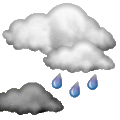 Pronóstico:  Mostly cloudy and cooler. Precipitation likely. Windy with possible wind shift to the W, NW, or N. 