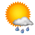 Pronóstico:  Mostly cloudy and cooler. Windy with possible wind shift to the W, NW, or N. 